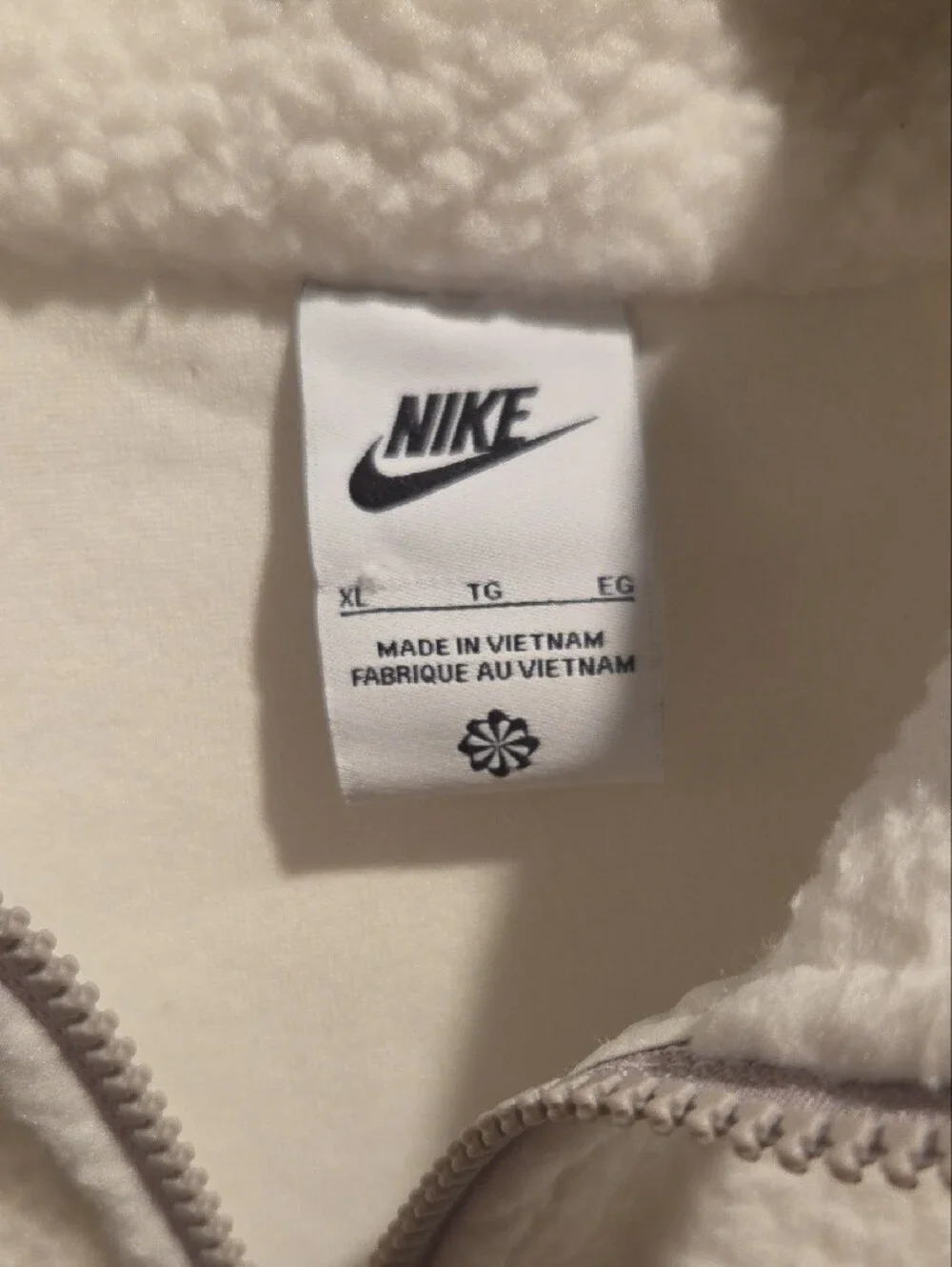 Nike plush white
